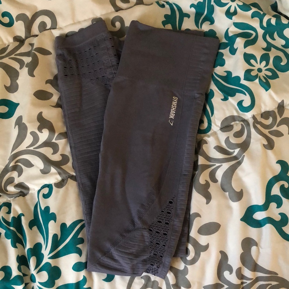 Purple Gym Shark Leggings